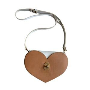 Niels Peeraer Borsa Leather Heart Shoulder Bag